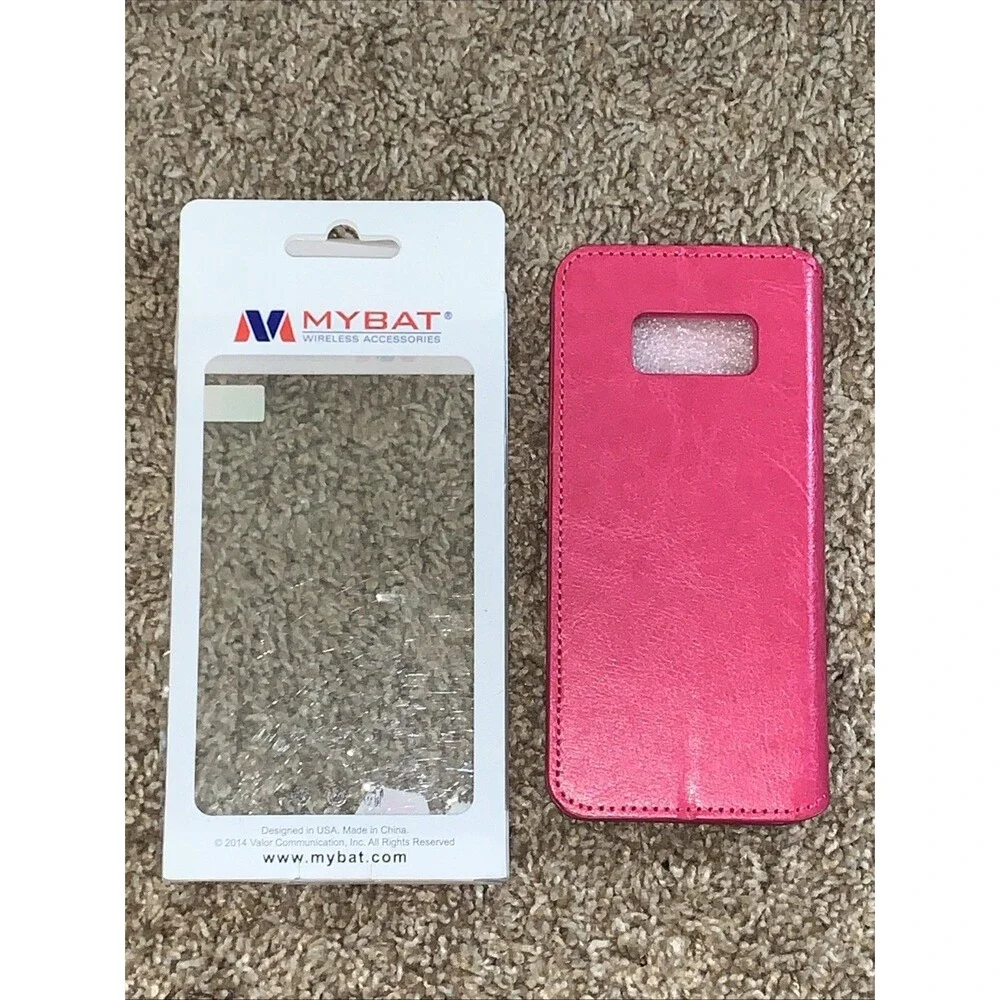 MYBAT Pink Leather Case for Samsung Galaxy S8 New and Unused